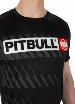 Pit Bull T-Shirt Mesh Performance Pro Plus Street Dog Schwarz